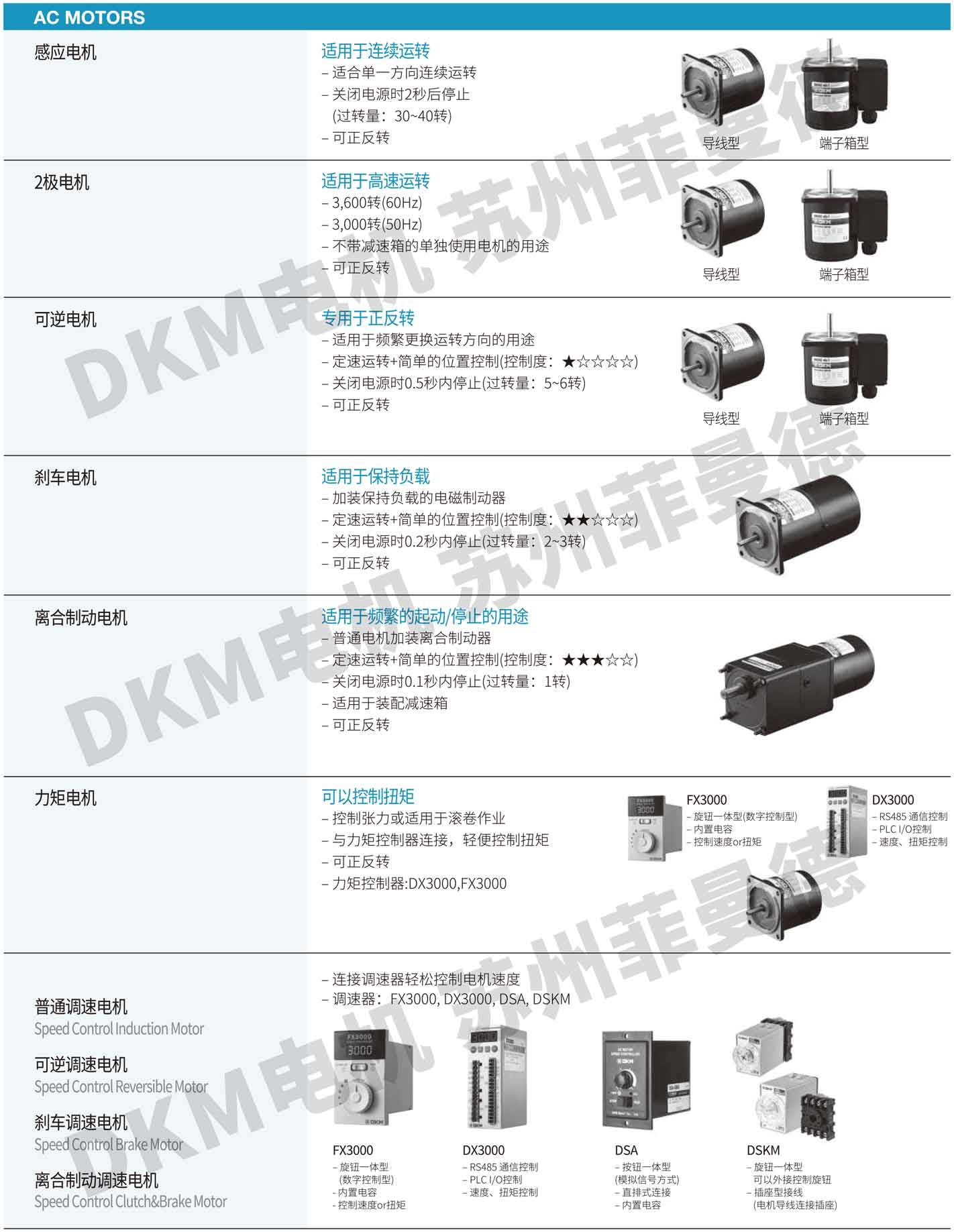 220v小型减速机 韩国DKM电机 配套减速电机